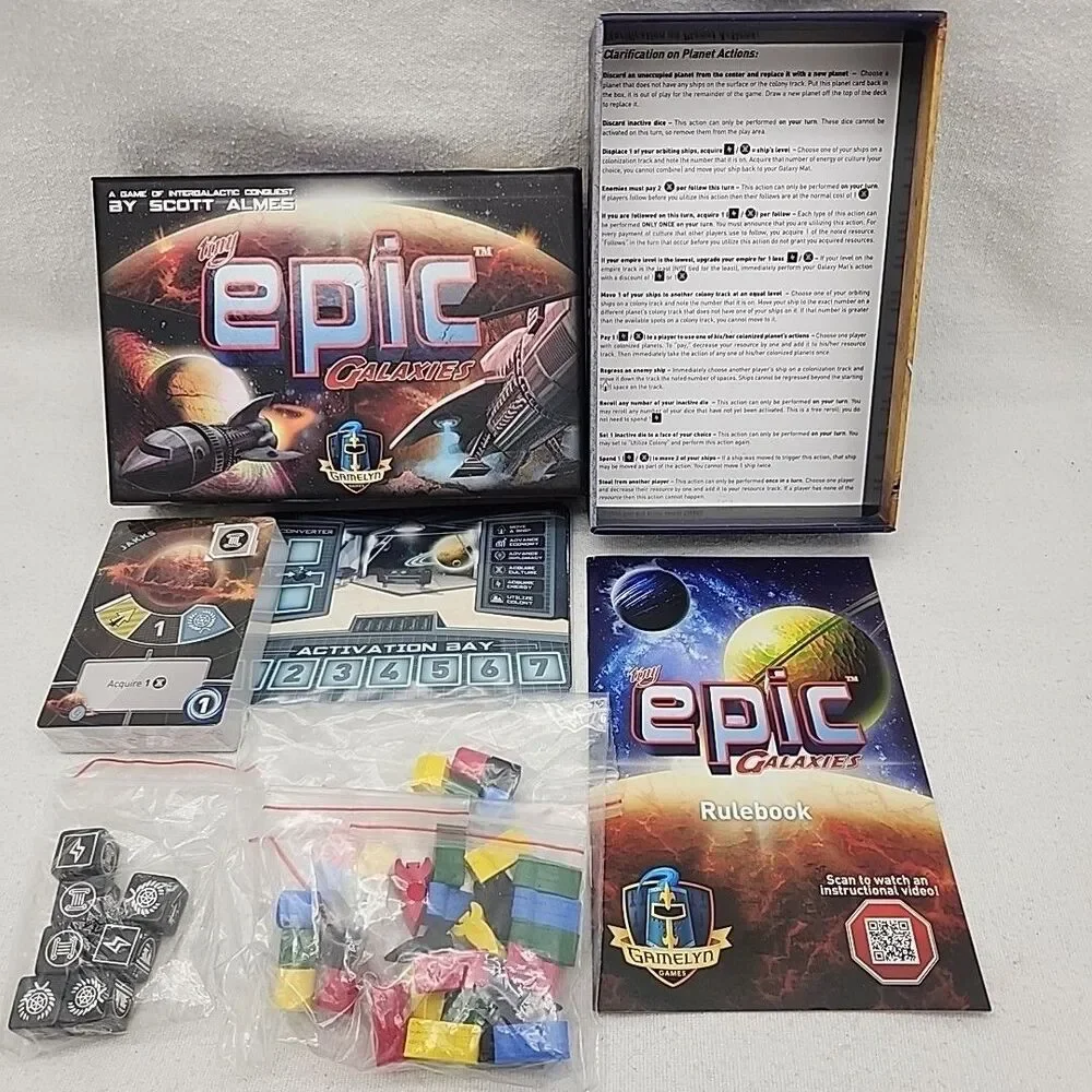 Game Tiny Epic Galaxies Board by Scott Almes Gamelyn Games 2016 Strategy New